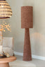 Floor lamp 38x180 cm MICKY bouclé burgundy