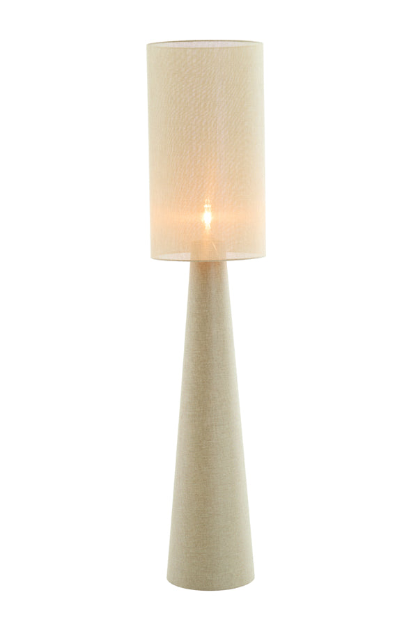 Floor lamp 38x180 cm MICKY linen olive green