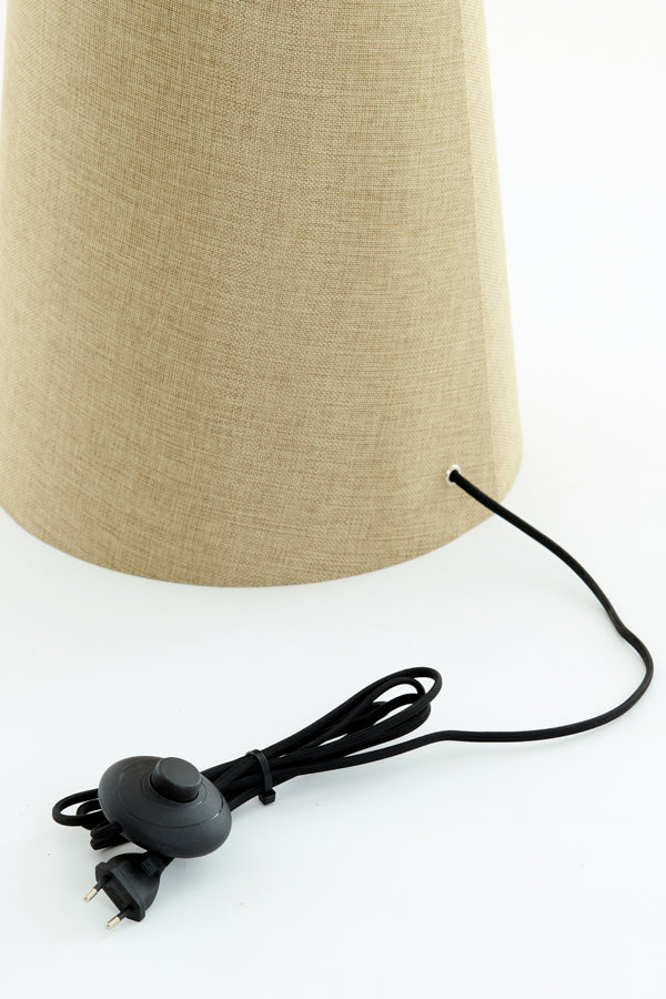 Floor lamp 38x180 cm MICKY linen olive green