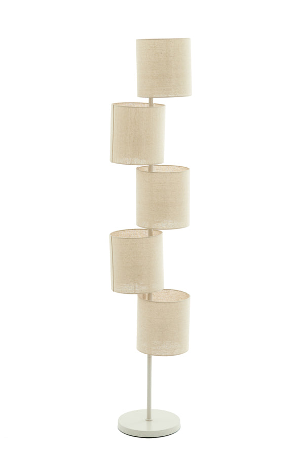 Floor lamp 5L 32x155,5 cm BENIGNO beige