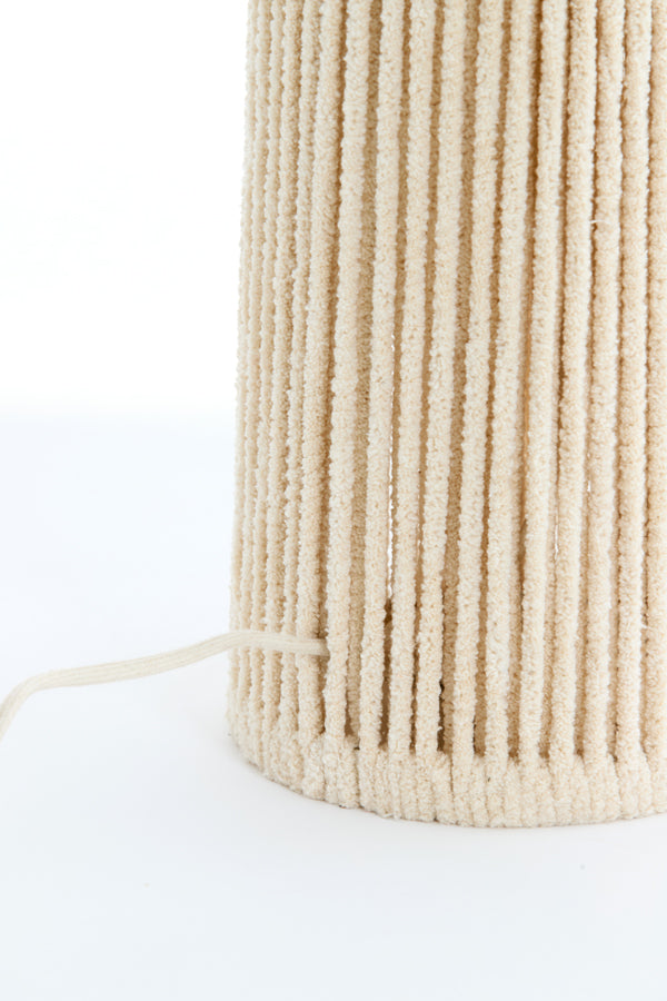 Floor lamp 30x160 cm MICHIEL chenille cream