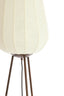 Floor lamp 42x133 cm BIBURY wood print dark brown+white