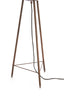 Floor lamp 42x133 cm BIBURY wood print dark brown+white