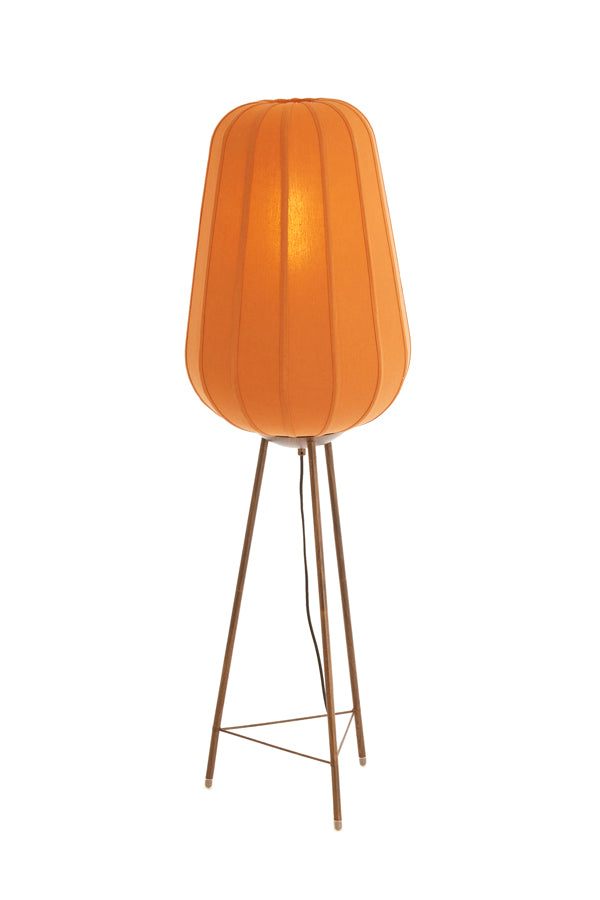 Floor lamp 42x133 cm BIBURY wood print dark brown+terra