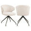 Dining chair Milly biscotti swivel