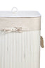 Kankyo White Bamboo Laundry Hamper