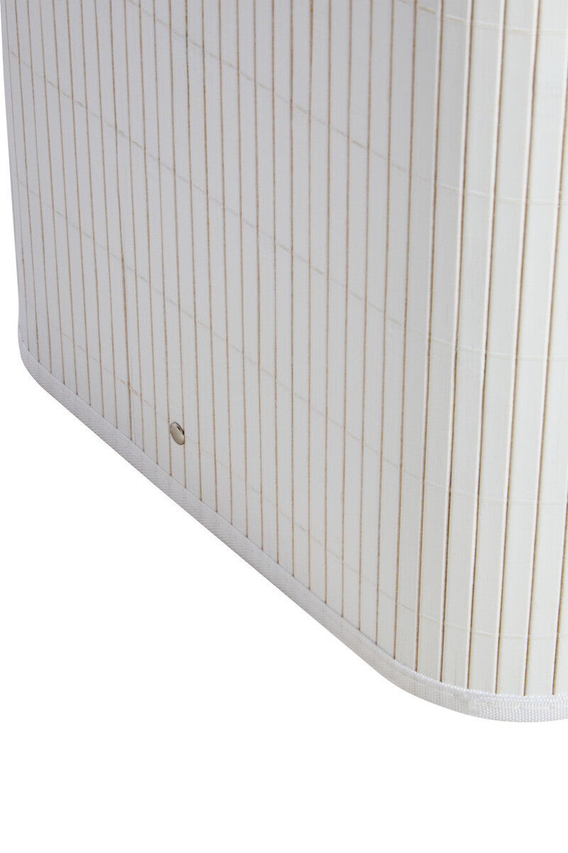 Kankyo White Bamboo Laundry Hamper