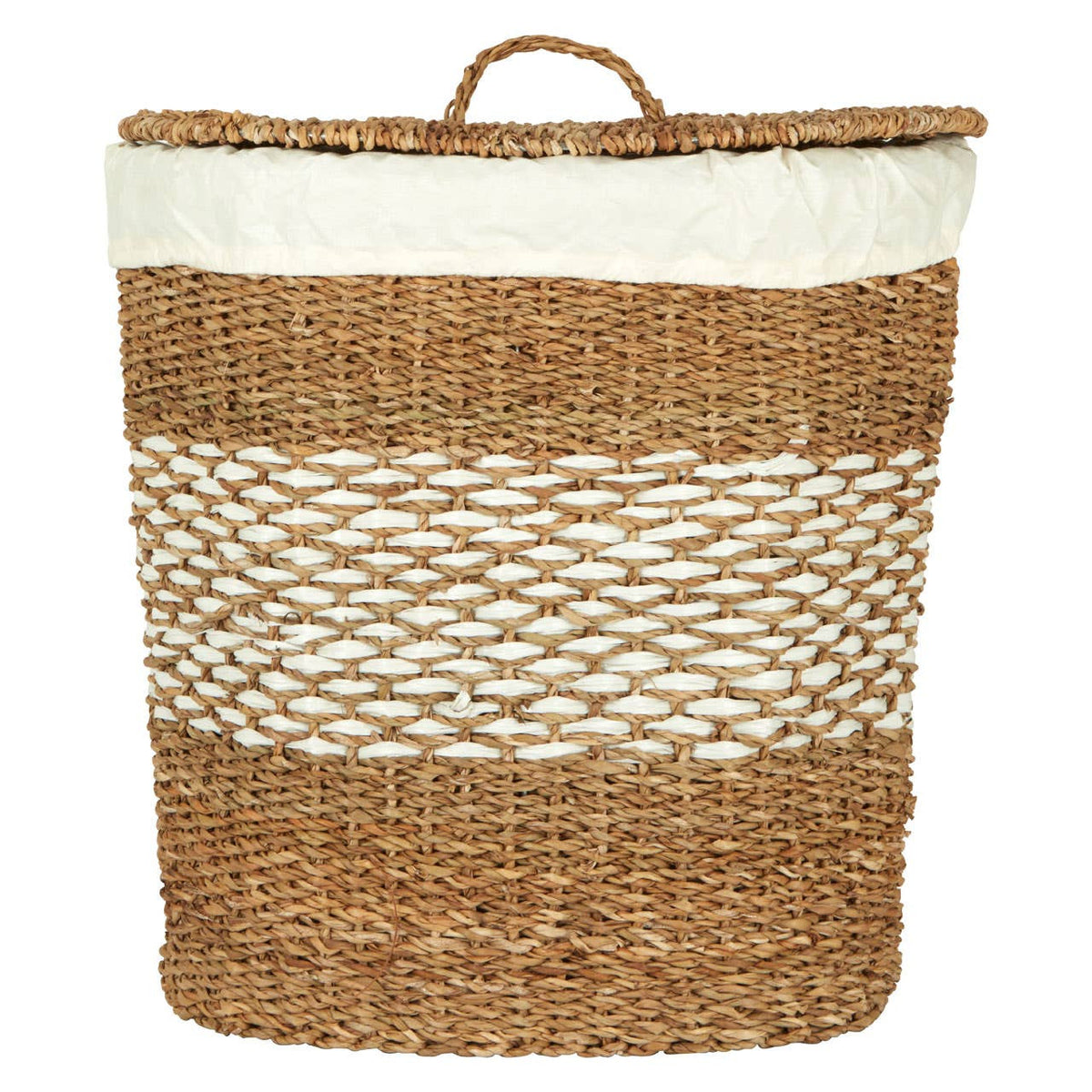 Oval Multi Seagrass Basket with Lid