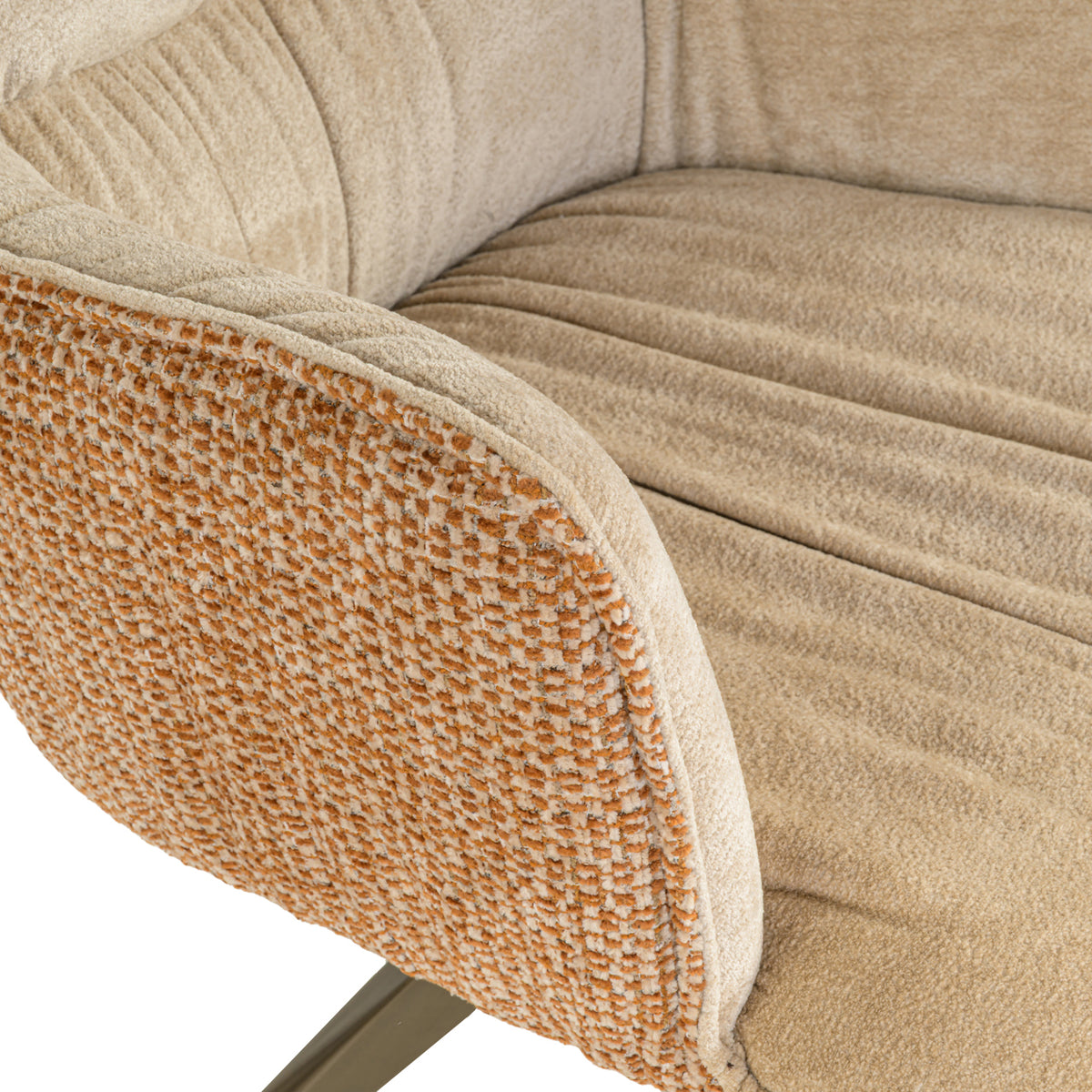 Dining chair Chase ginger jacquard swivel