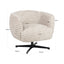 Lounge chair Estelle sand chevron swivel