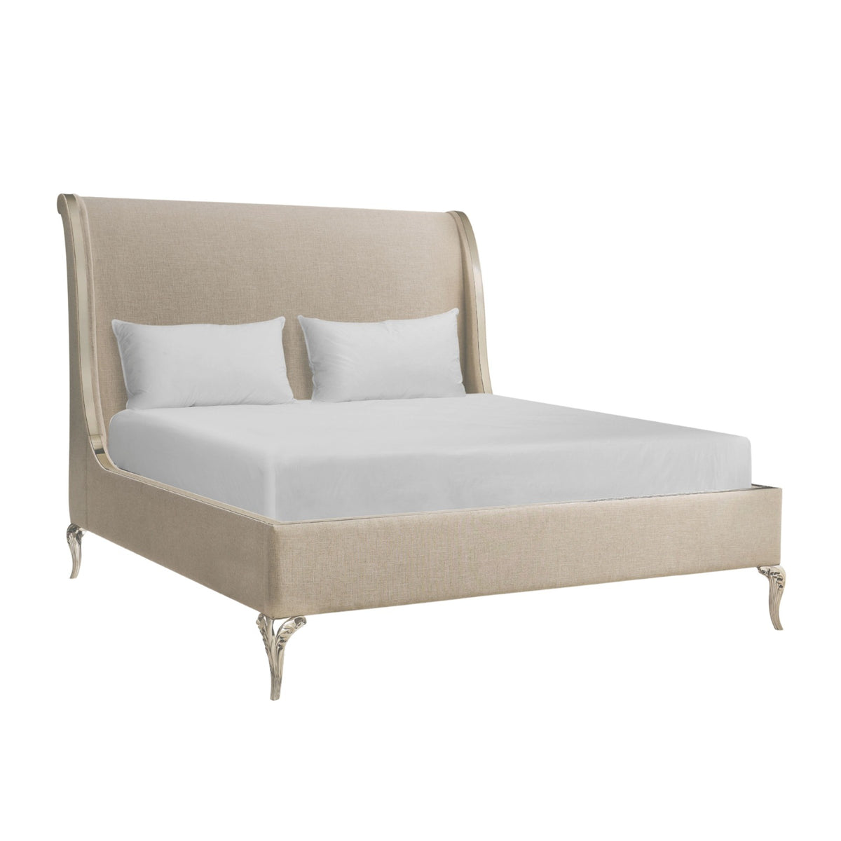 Parisian Super King Bed - Linen