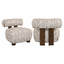 Lounge chair Arabella greige coco