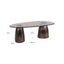 Coffee table Hayden bronze oval