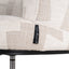 Dining chair Rochenne beige graffic swivel on wheels