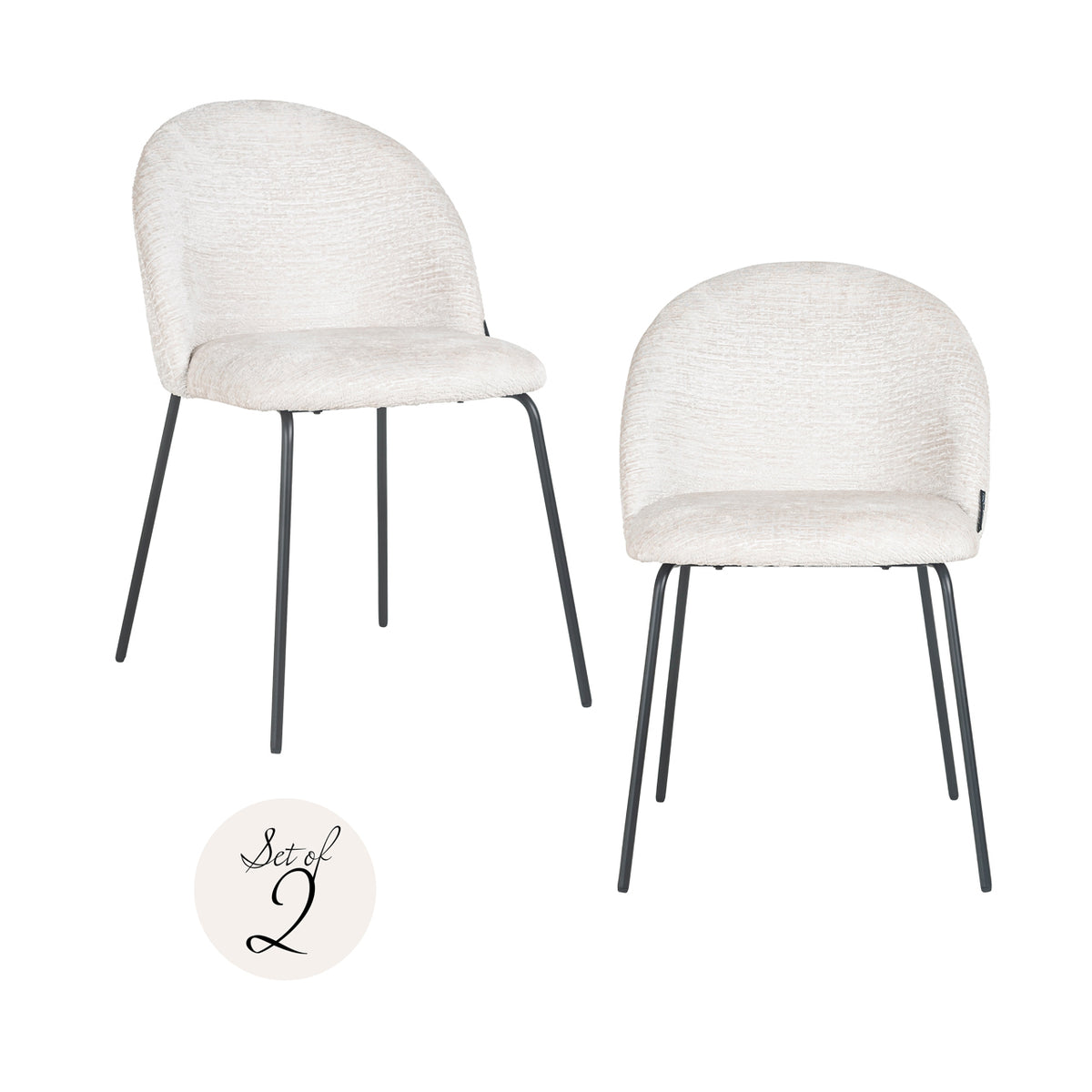 Dining chair Alyssa cream fusion (Set of 2)