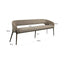 Dining bench Kenzi brown tweed