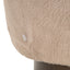 Lounge chair Colmar khaki fluffy swivel