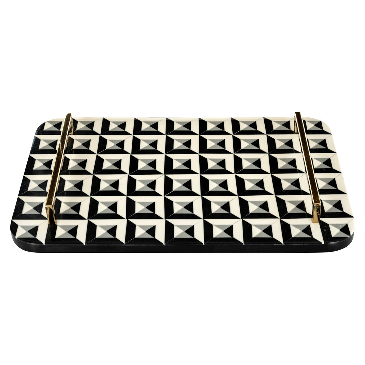 Tray Birte black/white