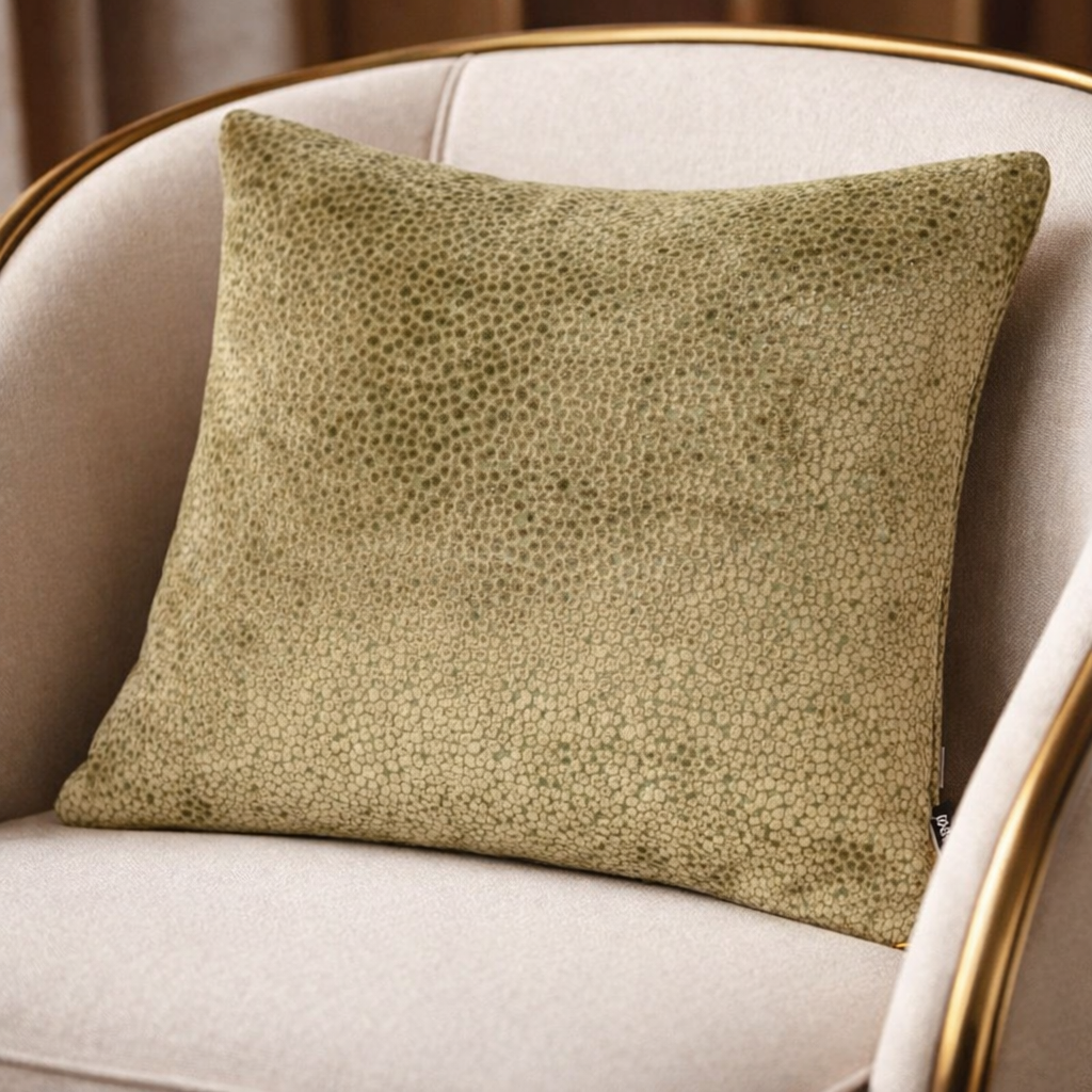 Malini Large Bingham Olive Cushion