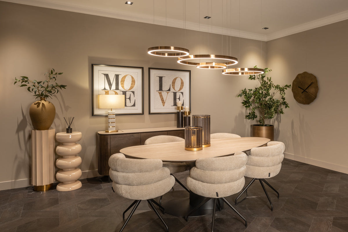 Chandelier Lilou brushed gold