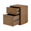 Charlton Bedside Table | Oak in Walnut Finish