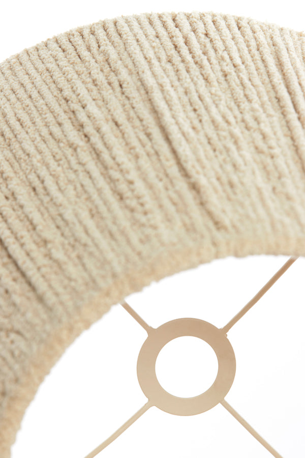 Shade round 45-30-40 cm MEDANA chenille cream
