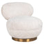 Lounge chair Jace lovely cream swivel