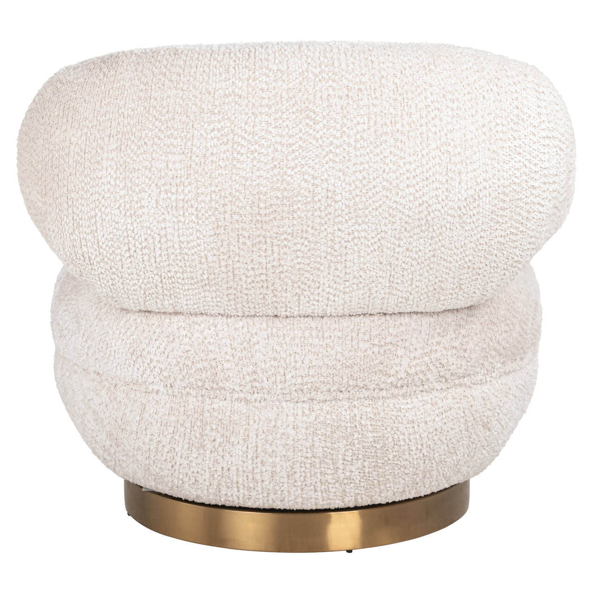 Lounge chair Jace lovely cream swivel