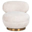 Lounge chair Jace lovely cream swivel