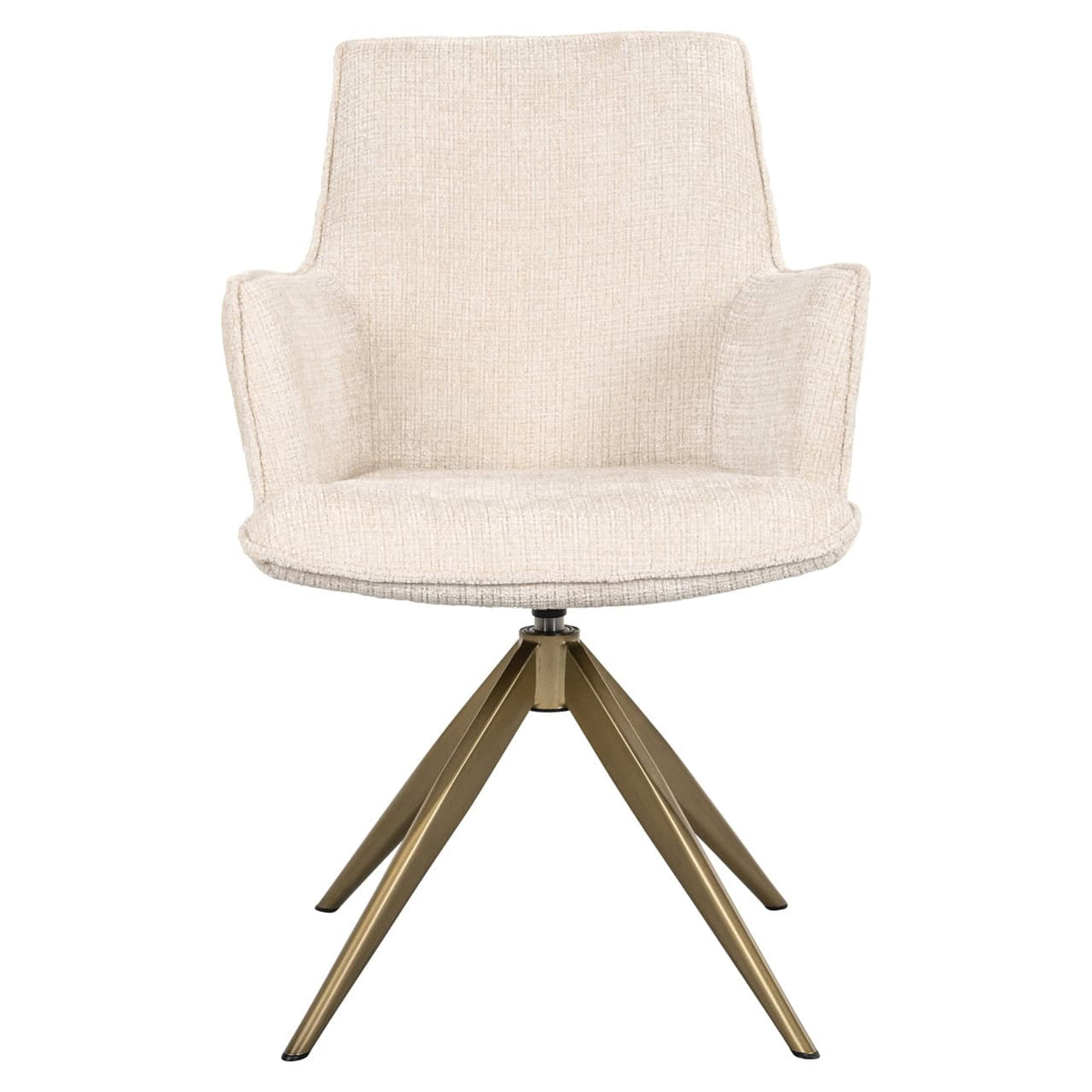 Dining chair Dakota niagara beige swivel with arm