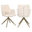Dining chair Dakota niagara beige swivel with arm
