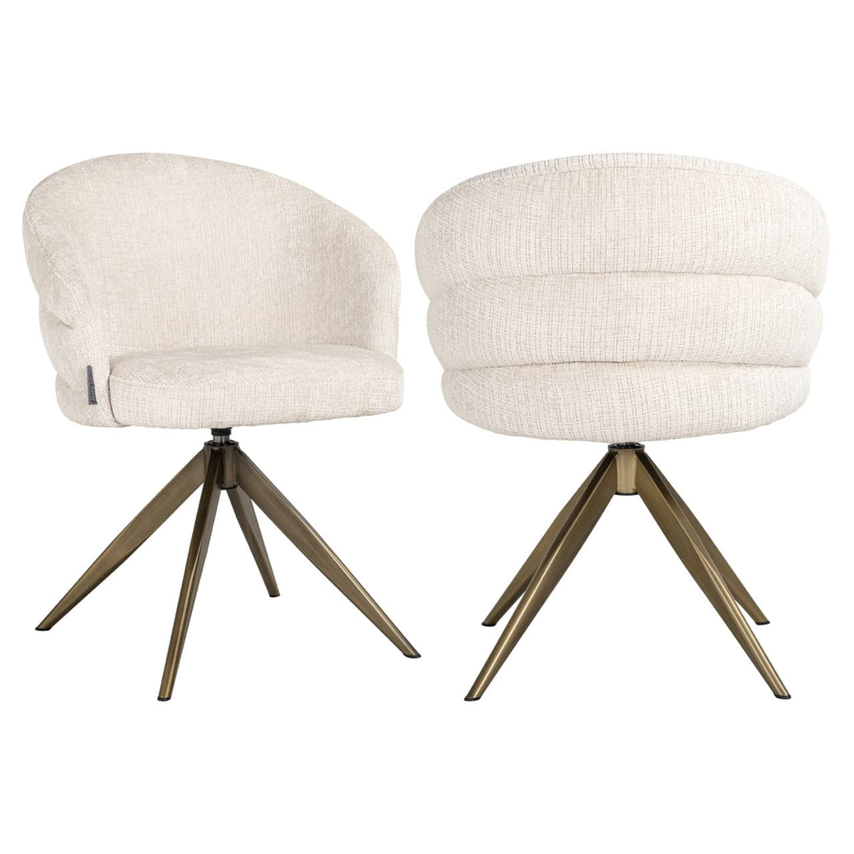 Dining chair Zendaya niagara beige swivel