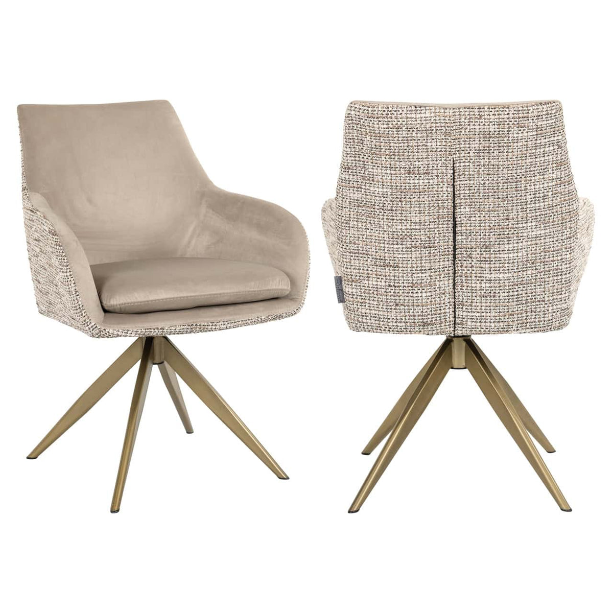 Dining chair Lisonne trendy nature swivel