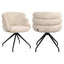 Dining chair Kayla cream unicorn swivel