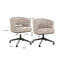 Dining chair Rochenne trendy nature swivel on wheels