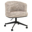 Dining chair Rochenne trendy nature swivel on wheels