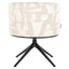 Dining chair Cheyenne beige graffic swivel