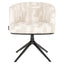 Dining chair Cheyenne beige graffic swivel