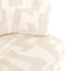 Dining chair Cheyenne beige graffic swivel