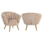 Lounge chair Charly lovely beige kids