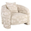 Lounge chair Tuscany beige graffic