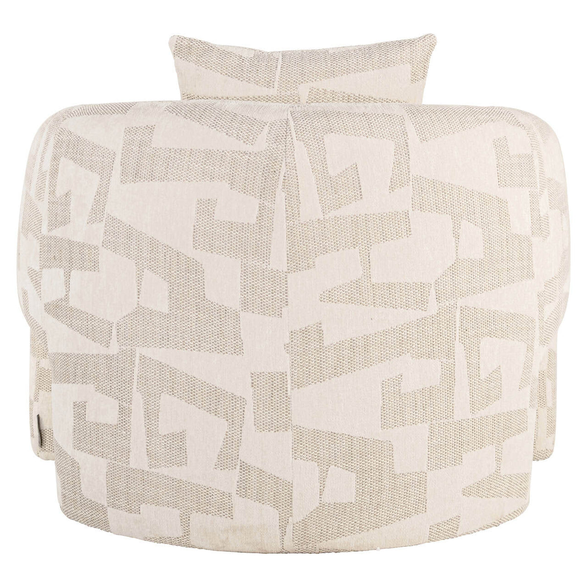 Lounge chair Tuscany beige graffic