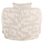 Lounge chair Tuscany beige graffic