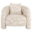 Lounge chair Tuscany beige graffic