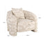 Lounge chair Tuscany beige graffic