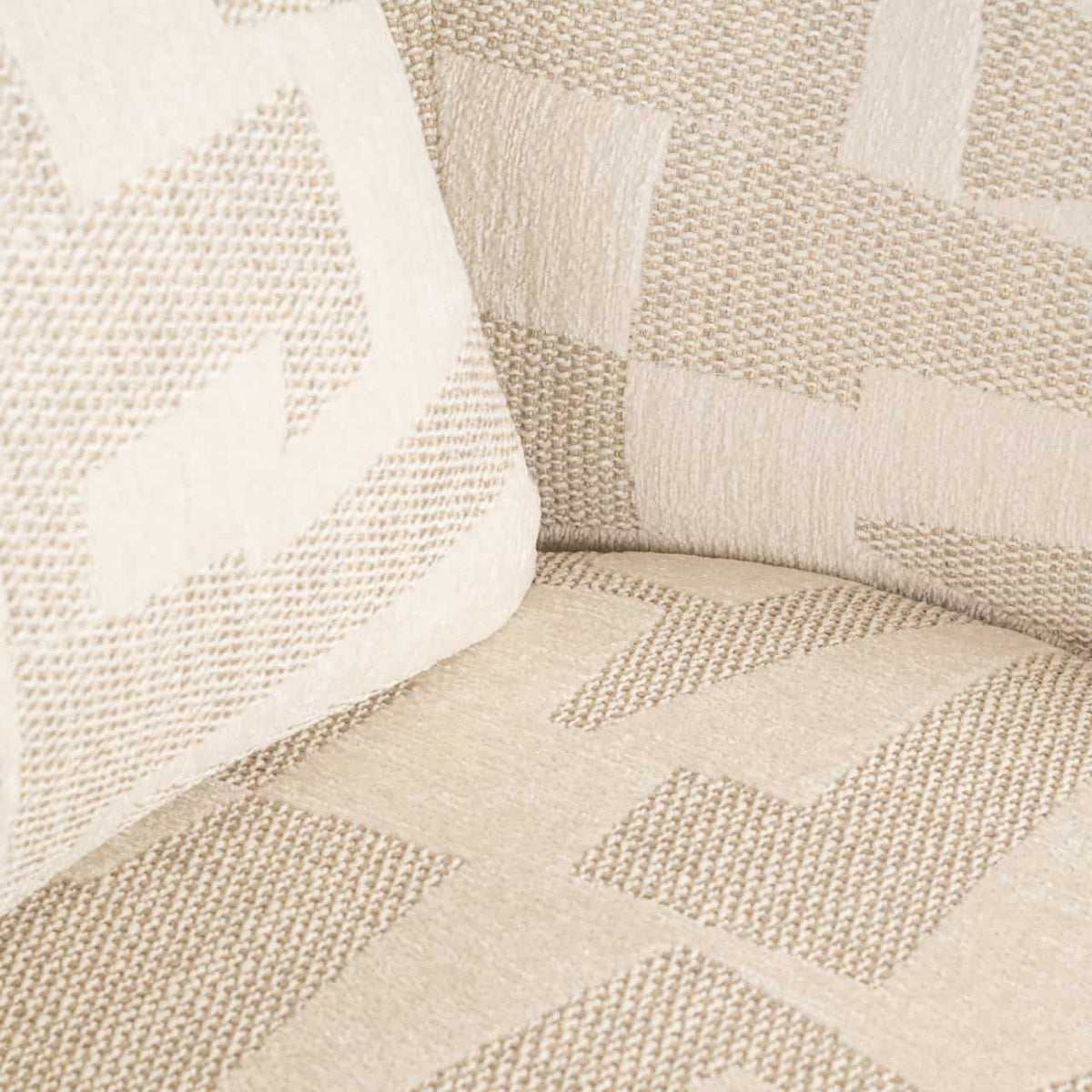 Lounge chair Tuscany beige graffic