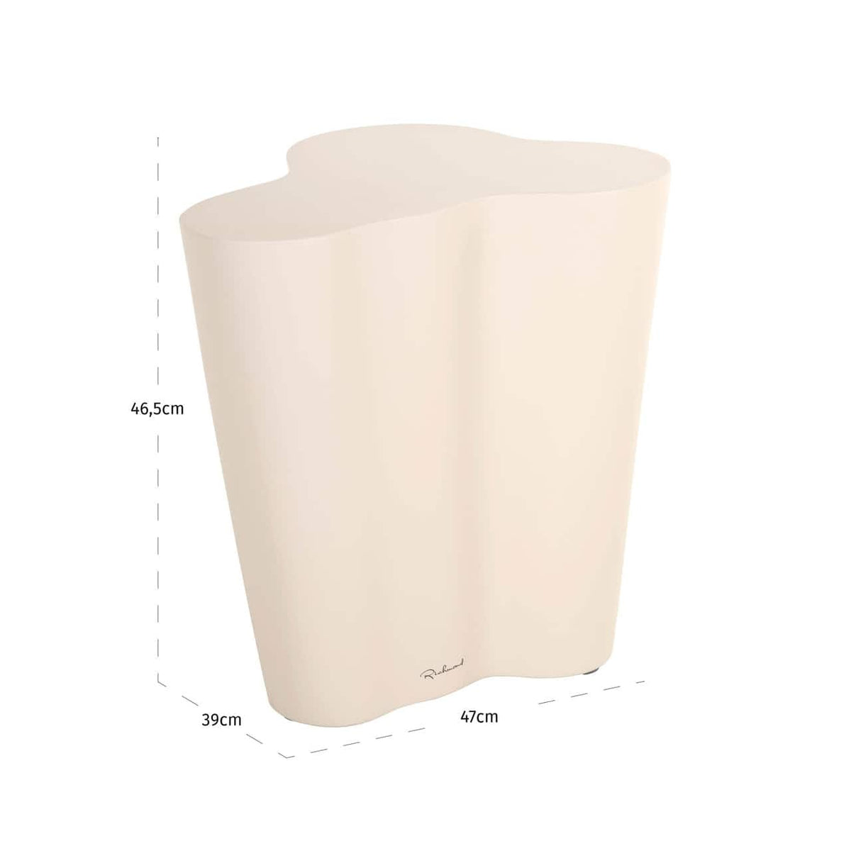 Outdoor end table Urban Bloom sandstone