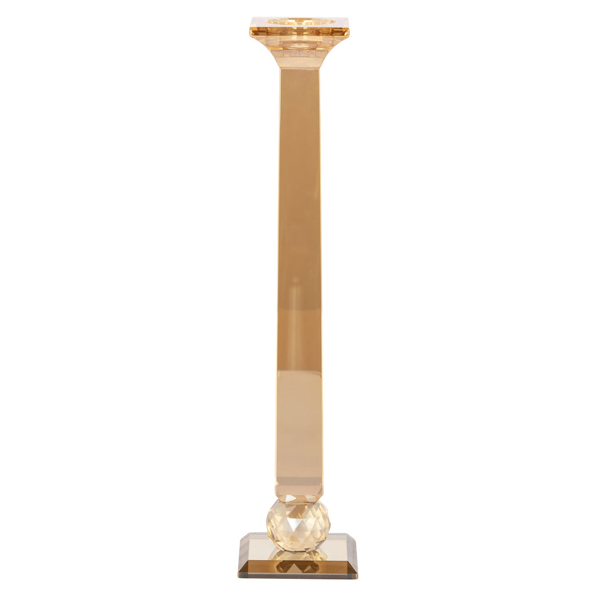 Candle holder Milou amber large