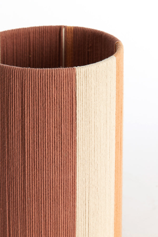 Shade cylinder 25-25-36 cm MEDAN coral+terra+cream