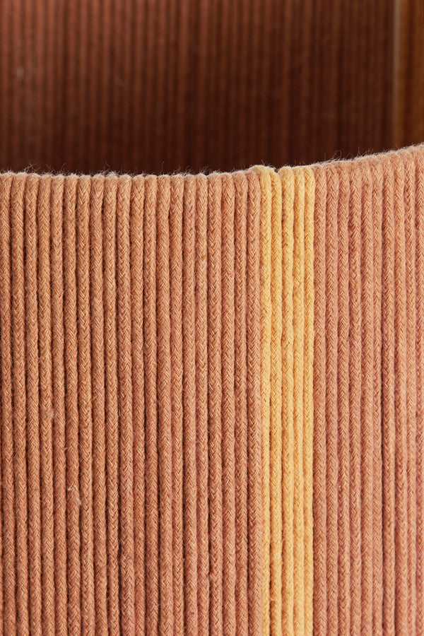 Shade cylinder 25-25-36 cm MEDAN coral+terra+cream